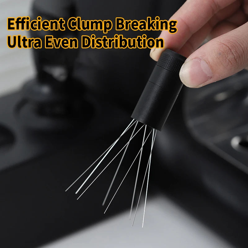 Precision Magnetic WDT Tool | Adjustable Espresso Distribution Tool & Stand