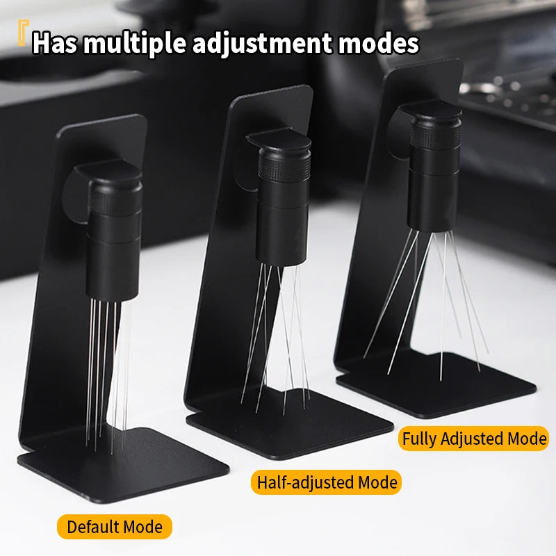 Precision Magnetic WDT Tool | Adjustable Espresso Distribution Tool & Stand