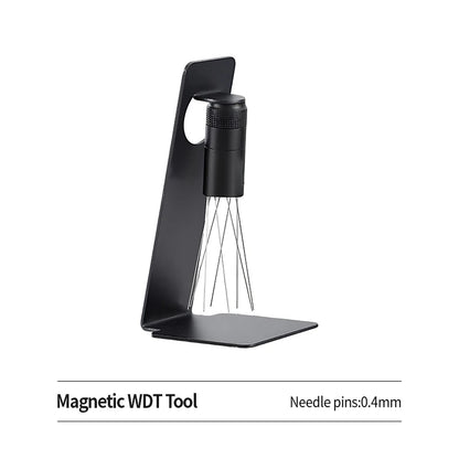 Precision Magnetic WDT Tool | Adjustable Espresso Distribution Tool & Stand